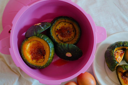 Pumpkin Crème Brûlée in Meyer Easy Pressure Cooker
