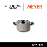หม้อต้ม MEYER Bauhaus 20 ซม./3.8 ลิตร พร้อมฝา Stockpot (13768-TE12)