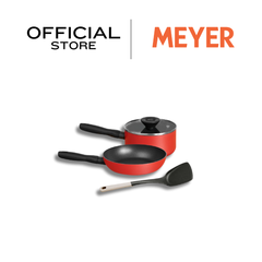 MEYER Bauhaus Induction 4PCS Cookware set with turner (14211-TE12)