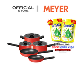 ชุดเครื่องครัว MEYER Bauhaus Induction 8 ชิ้น - กระทะ และหม้อ Cookware set (14213-TE12)