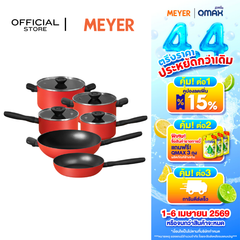 ชุดเครื่องครัว MEYER Bauhaus Induction 10 ชิ้น - กระทะ และหม้อ Cookware set (14214-TE12)