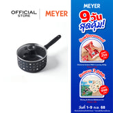 DISNEY MONOCHROME หม้อมีด้ามจับ MEYER ขนาด 18 ซม. / 1.9 ลิตร พร้อมฝาแก้ว Saucepan ลายมิคกี้ เมาส์ ลิขสิทธิ์แท้ (18228-T)