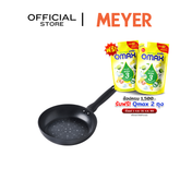 DISNEY MONOCHROME กระทะทอดทรงตื้น MEYER ขนาด 24 ซม. / 9.5 นิ้ว Frypan ลายมิคกี้ เมาส์ ลิขสิทธิ์แท้ (18230-T)