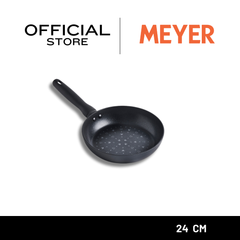 DISNEY MONOCHROME กระทะทอดทรงตื้น MEYER ขนาด 24 ซม. / 9.5 นิ้ว Frypan ลายมิคกี้ เมาส์ ลิขสิทธิ์แท้ (18230-T)