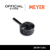 DISNEY MONOCHROME หม้อมีด้ามจับ MEYER ขนาด 20 ซม. / 2.8 ลิตร พร้อมฝาแก้ว Saucepan ลายมิคกี้ เมาส์ ลิขสิทธิ์แท้ (18236-T)