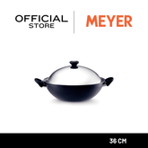 MEYER COOK 'N LOOK INDUCTION กระทะทรงจีน ขนาด 36 ซม. พร้อมฝาสแตนเลส WOK (18896-C)