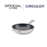CIRCULON SteelShield C-Series กระทะผัดสแตนเลสสตีล Clad Tri-ply มีหูช่วยจับ 32 ซม. Stirfry (30052-T)