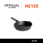 MEYER CAST IRON กระทะทอดเหล็กหล่อ ขนาด 24 ซม. SKILLET WITH SINGLE HANDLE (48242-C)