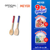 MEYER X DISNEY BON VOYAGE ชุดตะหลิวกับทัพพีไม้ยางพารา 2 ชิ้น ด้ามสีน้ำเงิน-แดง ลายมิคกี้เมาส์ ลิขสิทธิ์(48865-C )