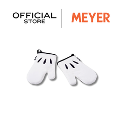 DISNEY MONOCHROME ชุดเซ็ตถุงมือจับของร้อน มือมิคกี้ เมาส์ ลิขสิทธิ์แท้ ยางจับของร้อน สีขาว Oven glove set (White version) (48952-C)