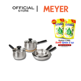 MEYER LUNA ชุดเครื่องครัวหม้อและกระทะสแตนเลส จำนวน 6 ชิ้น (71808-T)
