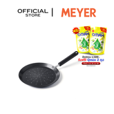 DISNEY MONOCHROME กระทะ ทรงแบน ทำเครป MEYER ขนาด 24 ซม. / 9.5 นิ้ว Crepe pan ลายมิคกี้ เมาส์ ลิขสิทธิ์แท้ (18239-T)