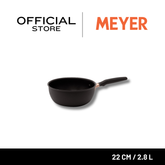 Meyer Accent Hard-Anodized หม้อมีด้ามจับทรงตื้น 22 ซม. / 2.8 ลิตร Saucier (81216-T)