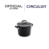 CIRCULON SYMMETRY หม้อต้มเคลือบผิวลื่นพร้อมฝาปิด ขนาด 24ซม. STOCKPOT 7.6L/24CM (84003-T)