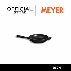 MEYER MIDNIGHT 30CM/12" OPEN STIRFRY W/HH (85079-TE12)