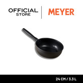 MEYER MIDNIGHT กระทะเคลือบ hard-anodize 24 ซม./3.3 ลิตร Saucier (85091-TE12)