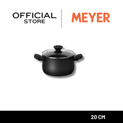 MEYER MIDNIGHT หม้อต้ม 2 หู ขนาด 20 ซม./3.8 ลิตร พร้อมฝา Stockpot (85096-TE12)