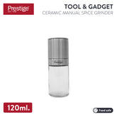 PRESTIGE 120ML CERAMIC MANUAL SPICE GRINDER ขวดบดเกลือ,พริกไทย ขนาด 120 มิลลิลิตร 50670-C