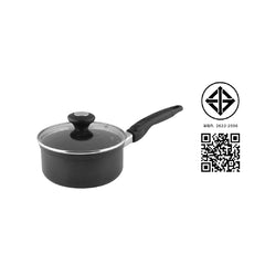 หม้อเคลือบเทฟล่อน ทำความสะอาดง่าย ใช้ได้กับเตาทุกประเภท เตาแม่เหล็กไฟฟ้า ใช้ได้ เหมาะกับเมนู ผัด ทอด มี มอก. มีฝา แก้ว ด้ามจับไม่ร้อนมือ