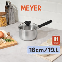 stainless pot - Meyer - stainless-steel, bestselling, bigsale, Meyer - Luna, payday, Special Sale - MEYER LUNA หม้อด้ามสแตนเลส ขนาด 18 ซม. | PotsandPans