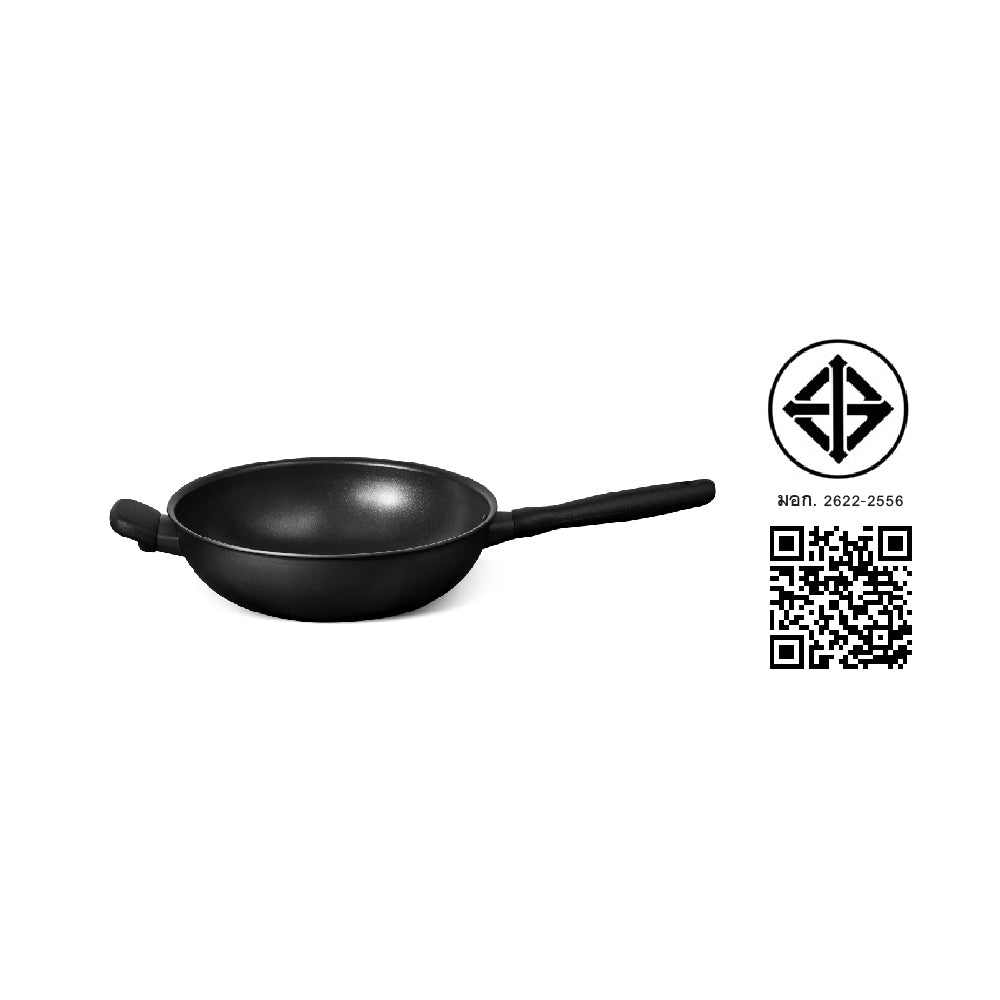 MEYER MIDNIGHT กระทะผัดทรงลึก hard-anodize ขนาด 28 ซม. Stirfry (85078-TE12)