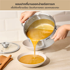 Pots - Meyer - stainless-steel, bestselling, bigsale, Meyer - white-steel, payday, Special Sale - MEYER white steel หม้อสแตนเลส ขนาด 20 ซม. | PotsandPans