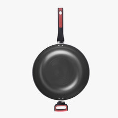 Pans - Meyer - bigsale, Clearance, CNY, Mayday, Meyer - Forge Red, Special Sale, STIRFRY, weekend - MEYER FORGE.RED กระทะผัดทรงลึกมีด้ามจับ พร้อมฝาปิด ขนาด 30 ซม. STIRFRY W/HH (22085-T) - PotsandPans.in.th