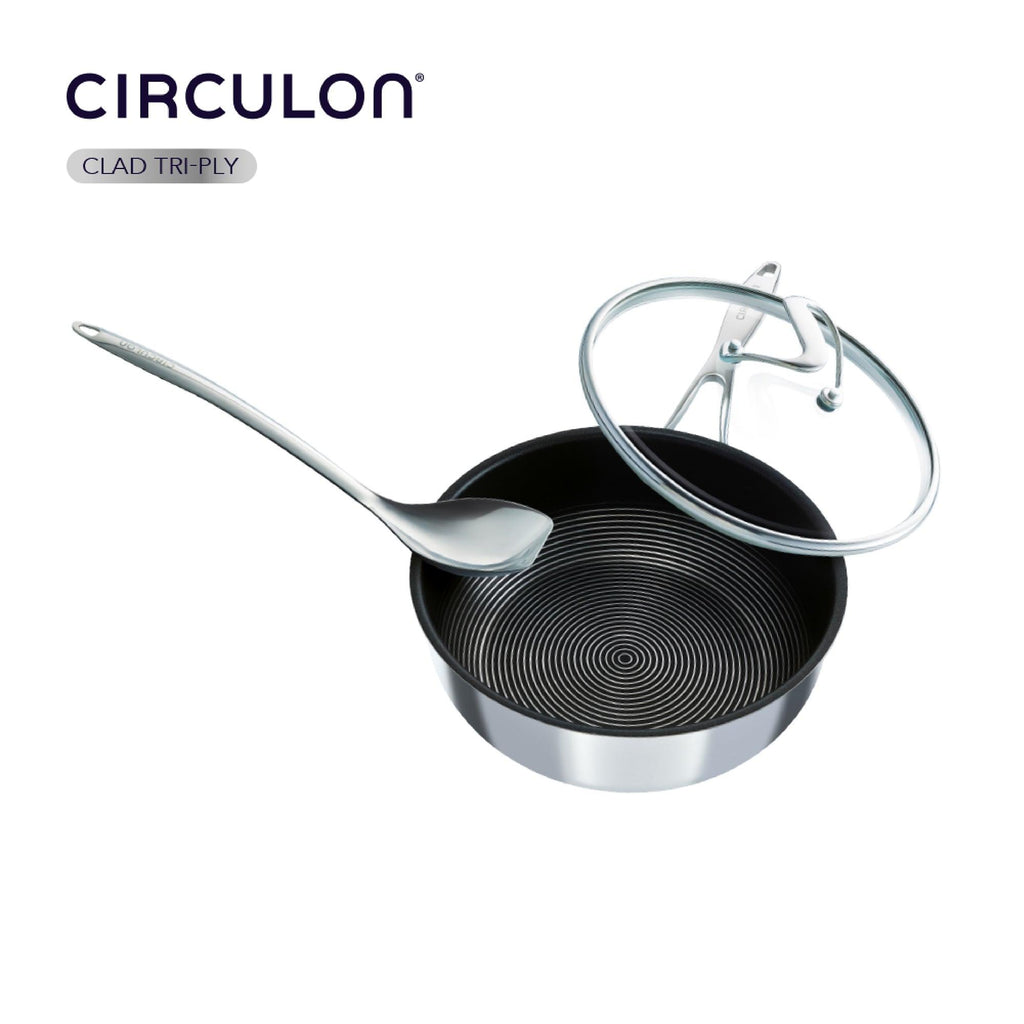 Circulon SteelShield C-Series 2qt Clad Tri-Ply Nonstick Saucepan with Lid