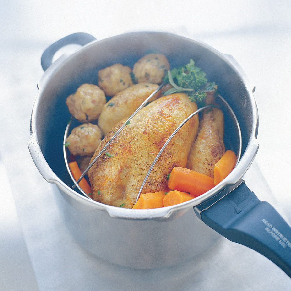 PRESTIGE SMART PLUS PRESSURE COOKER หม้ออัดแรงดันสแตนเลส 6 ลิตร SS Pressure Cooker (57050-N)