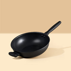 MEYER MIDNIGHT กระทะผัดทรงลึก hard-anodize ขนาด 28 ซม. Stirfry (85078-TE12) กระทะเทฟลอน ทรงลึก สำหรับผัดและทอด ทนความร้อน ใช้ได้กับเตาทุกชนิด ล้างง่าย ไม่ติดกระทะ