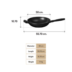 MEYER MIDNIGHT ชุดเครื่องครัว hard-anodize 5 ชิ้น กระทะผัด กระทะเทฟลอน หม้อเทฟลอน พร้อมฝา ใช้ได้กับเตาแม่เหล็กไฟฟ้า มีมอก. MEYER MIDNIGHT ชุดเครื่องครัว hard-anodize 5 ชิ้น กระทะ หม้อด้าม พร้อมฝา มีตะหลิวและทัพพีไนล่อน Cookware set with tools (85086-TE12)
