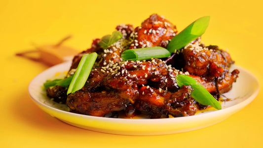 ปีกไก่ทอดซอสกระเทียม