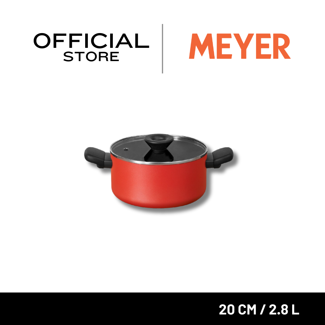 MEYER Bauhaus Induction หม้อต้ม 20 ซม./2.8 ลิตร พร้อมฝา Stockpot (13383-TE12)