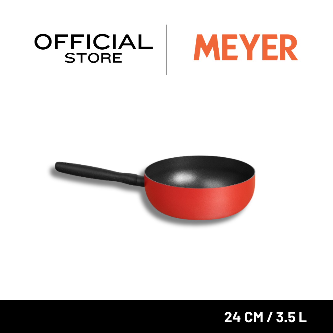 MEYER Bauhaus Induction 24 CM/3.5L Open Saucier (13384-TE12)