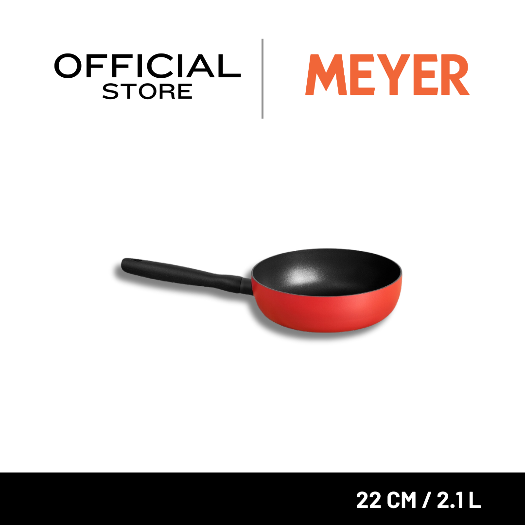 MEYER Bauhaus Induction 22CM/2.1L Open Saucier (14203-TE12)