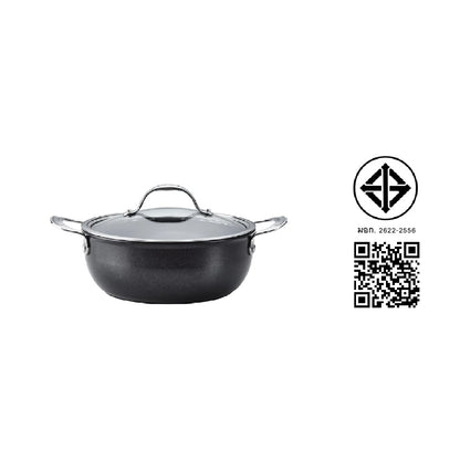 ANOLON X 4QT/3.8L/24CM COV CASSEROLE (14334-T)