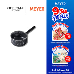 DISNEY MONOCHROME หม้อมีด้ามจับ MEYER ขนาด 20 ซม. / 2.8 ลิตร พร้อมฝาแก้ว Saucepan ลายมิคกี้ เมาส์ ลิขสิทธิ์แท้ (18236-T)