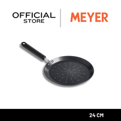 DISNEY MONOCHROME กระทะ ทรงแบน ทำเครป MEYER ขนาด 24 ซม. / 9.5 นิ้ว  Crepe pan ลายมิคกี้ เมาส์ ลิขสิทธิ์แท้ (18239-T)