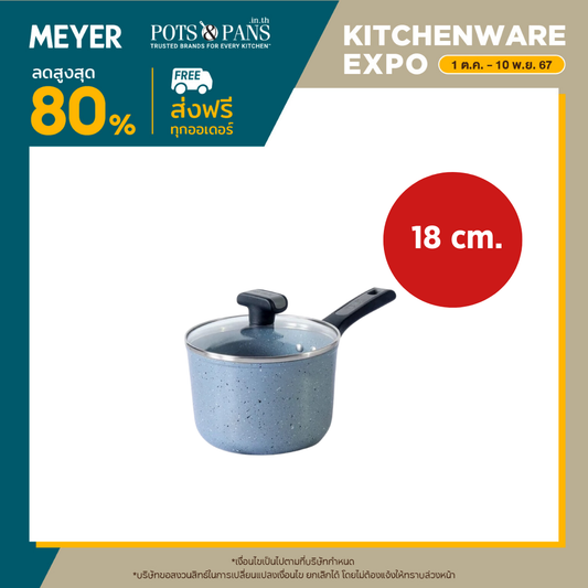 MEYER FORGESTONE หม้อมีด้ามจับ ขนาด 18 ซม. / 2.8 ลิตร Saucepan (19101-T)