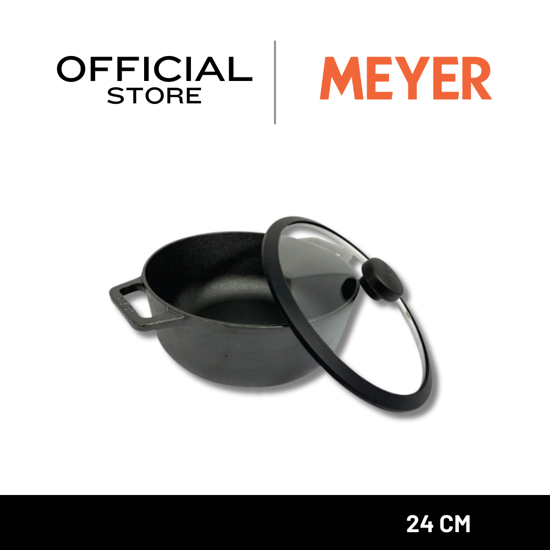 MEYER CAST IRON หม้อเหล็กหล่อ 24 ซม. SAUTEUSE (48241-C)