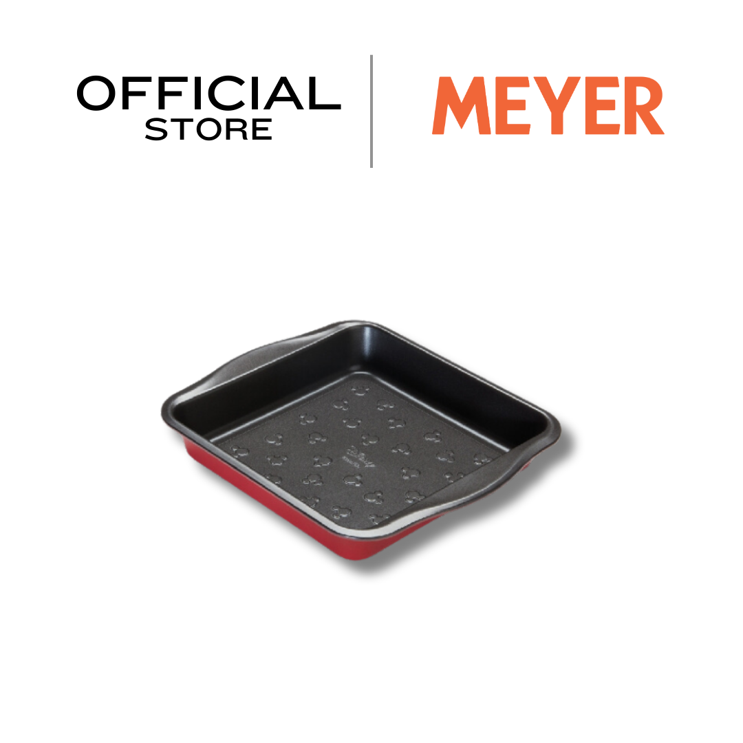 MEYER BAKE WITH MICKEY SQUARE CAKE TIN 9 in ถาดอบสี่เหลี่ยมจตุรัส ขนาด 9 นิ้ว (48920-C)