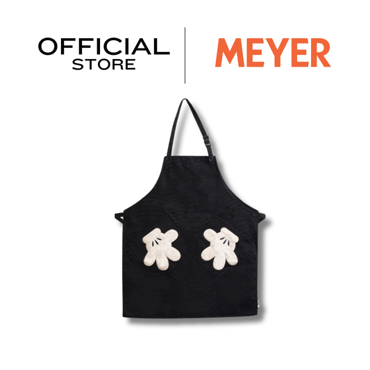 DISNEY MONOCHROME ผ้ากันเปื้อน มิคกี้ เมาส์  ลิขสิทธิ์แท้  ขนาด ยาว 83 ซม. x กว้าง 69 ซม. Apron (48953-C)