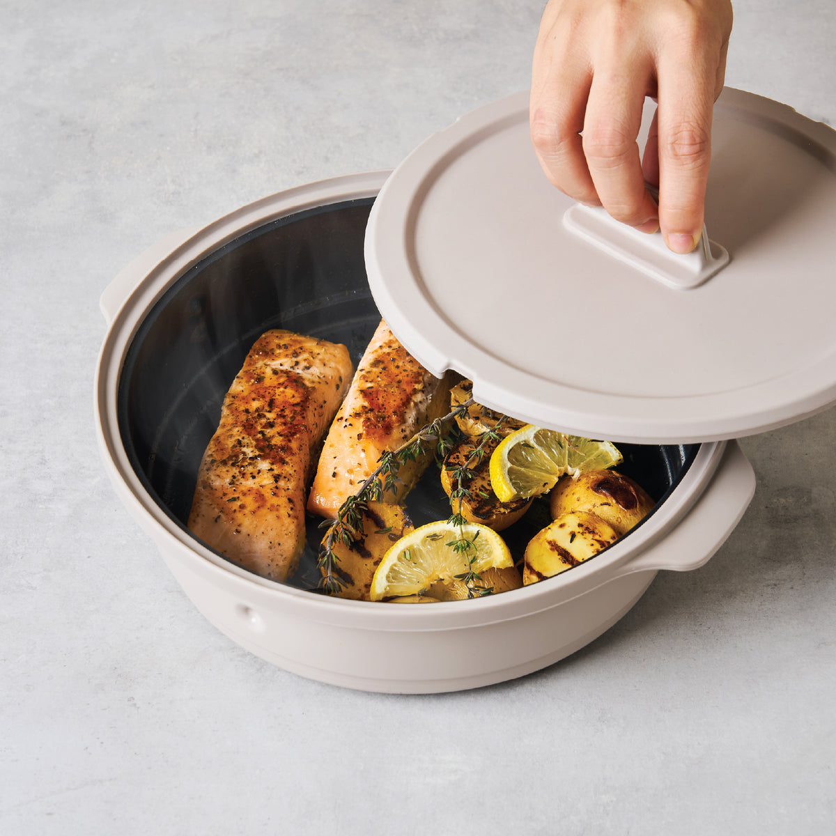 MEYER MICROWAVE SERIES ภาชนะทำอาหารในไมโครเวฟ สะดวก สุกไว อร่อยทันใจ หม้อ กระทะ ที่ทำแซนวิช