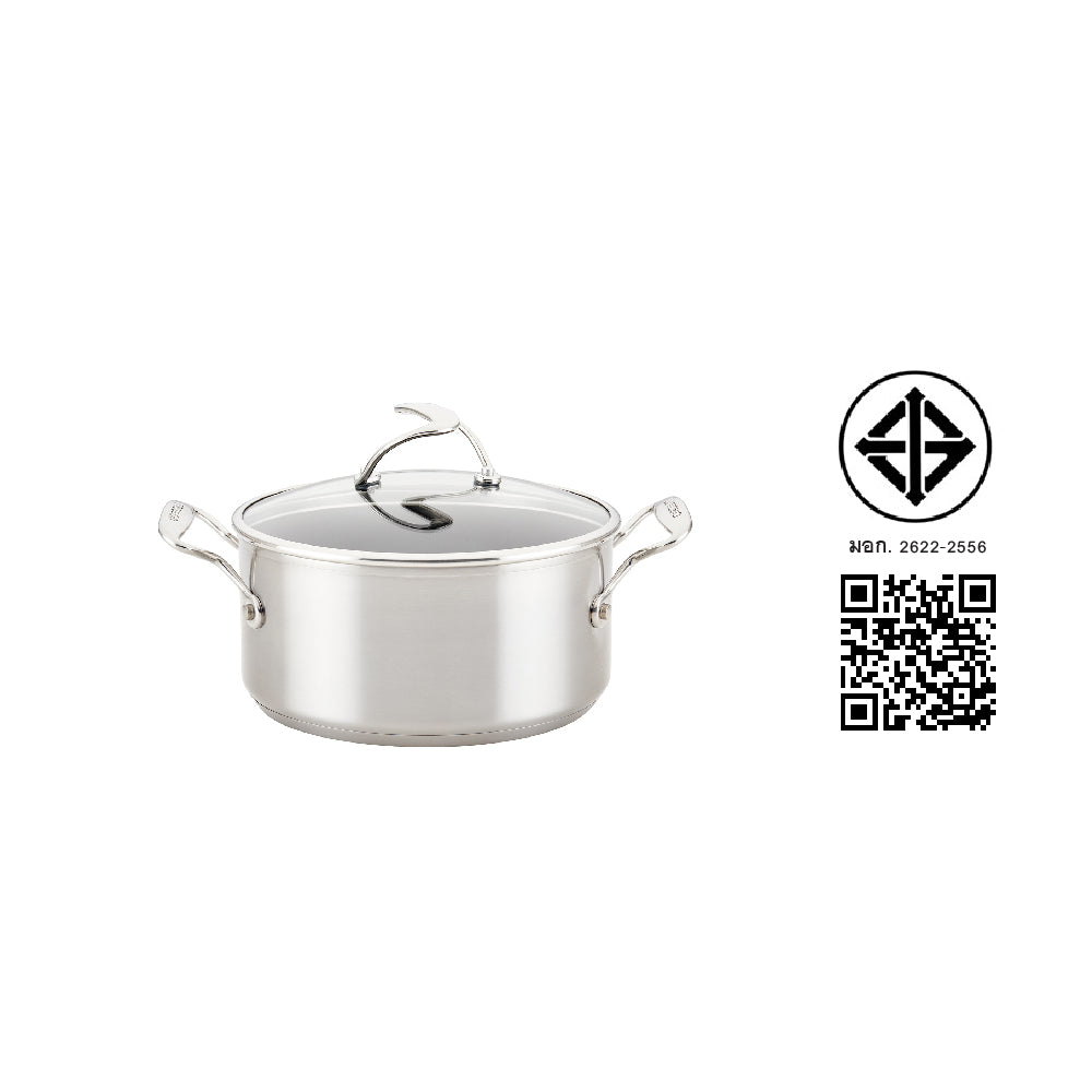 CIRCULON SteelShield S-Series 22cm/4qt/3.8L Cov Saucepot 2HH (70053-T)