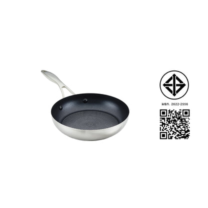 CIRCULON SteelShield S-Series กระทะทอดสแตนเลสสตีลเคลือบผิวลื่น ขนาด 28 ซม. Frypan (70195-T)