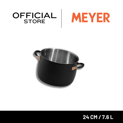 MEYER Accent Stainless Steel 24CM/7.6L Stockpot (70615-T)