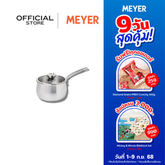 MEYER WHITE STEEL หม้อสแตนเลส 18 ซม./ 2.8 ลิตร พร้อมฝาแก้ว (71502-T)