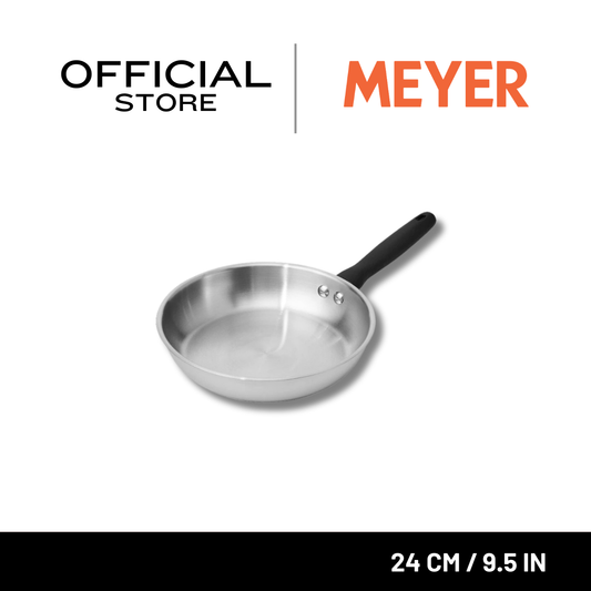 MEYER LUNA กระทะสแตนเลส ทรงตื้น ขนาด 24 ซม./ 9.5 นิ้ว  (71804-T)