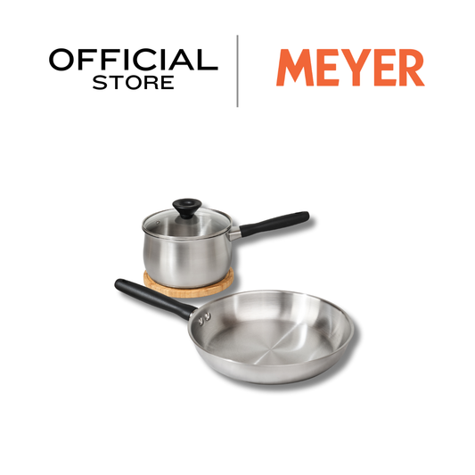 MEYER LUNA ชุดเครื่องครัวหม้อและกระทะสแตนเลส จำนวน 3 ชิ้น (71807-T)