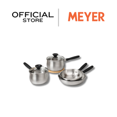 MEYER LUNA ชุดเครื่องครัวหม้อและกระทะสแตนเลส จำนวน 6 ชิ้น (71808-T)